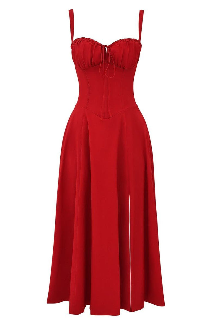Corset Midi Summer Dress for Women | Elegant Silhouette