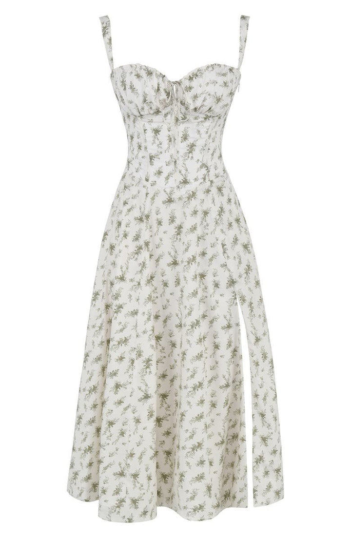Corset Midi Summer Dress for Women | Elegant Silhouette