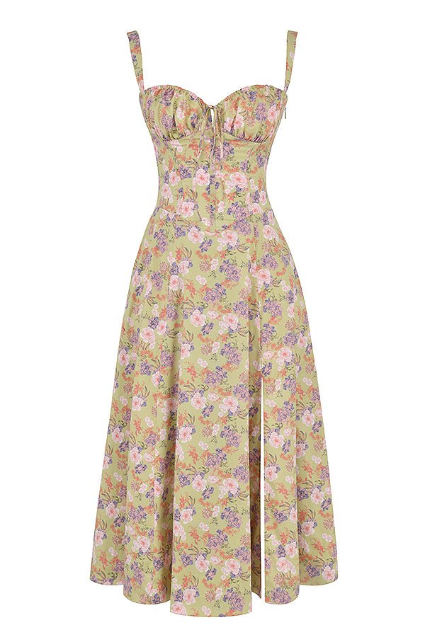 Corset Midi Summer Dress for Women | Elegant Silhouette