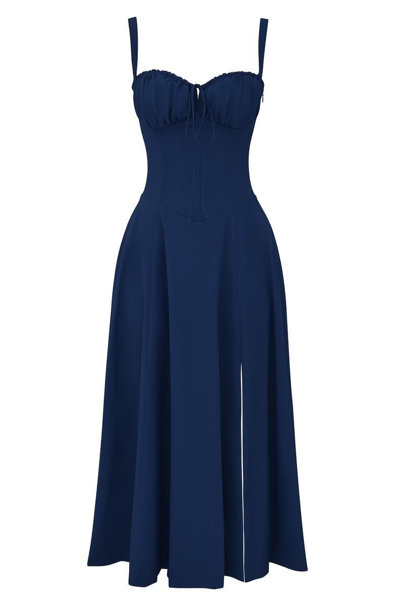 Corset Midi Summer Dress for Women | Elegant Silhouette