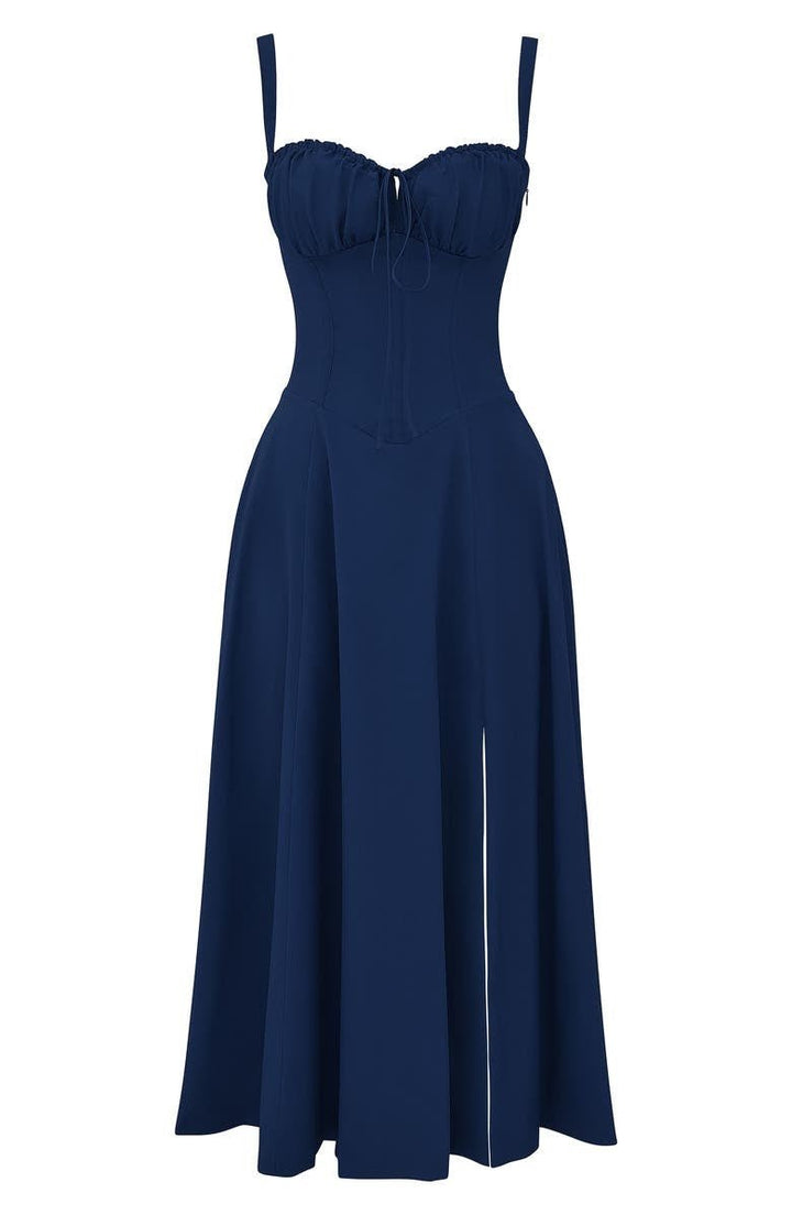 Corset Midi Summer Dress for Women | Elegant Silhouette