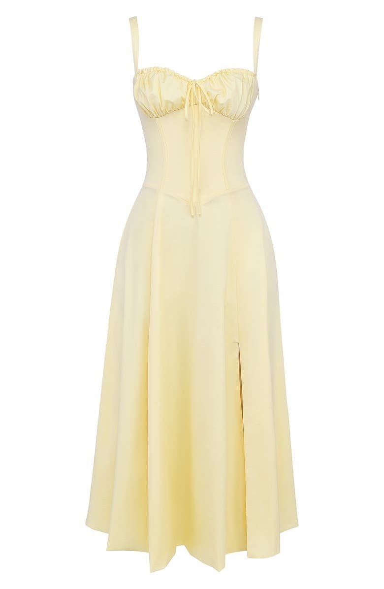 Corset Midi Summer Dress for Women | Elegant Silhouette