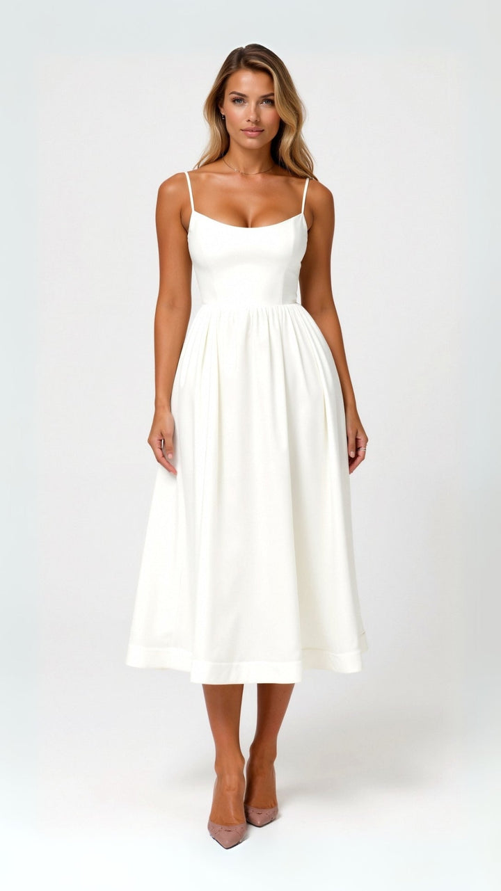 Flowy Midi Summer Dress for Women | Effortless Elegance