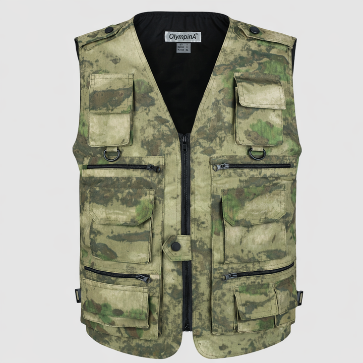 Men’s Camouflage Outdoor Vest – Multi Pocket Utility Design
