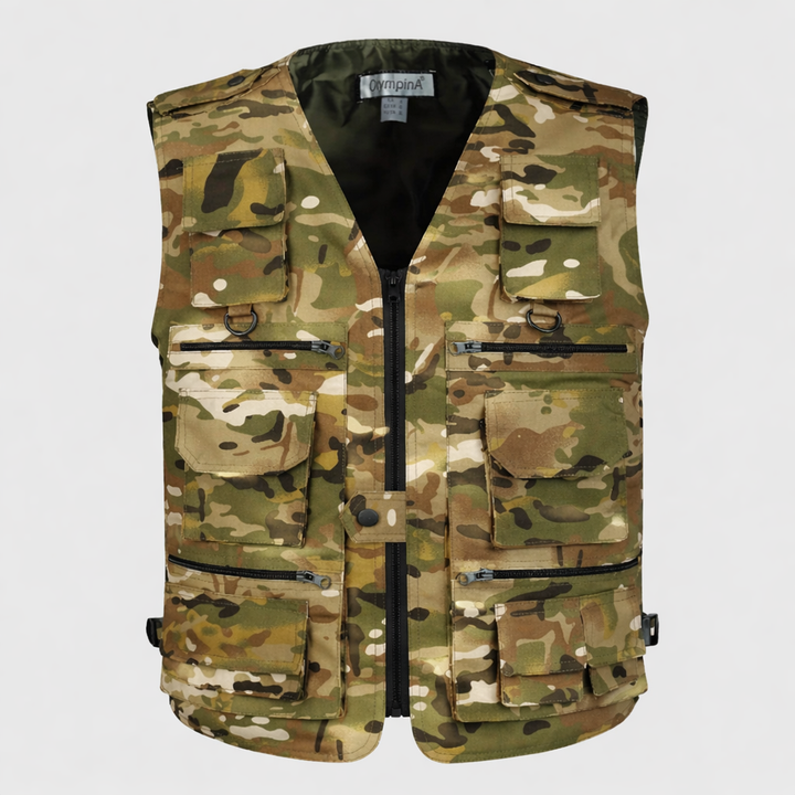 Men’s Camouflage Outdoor Vest – Multi Pocket Utility Design