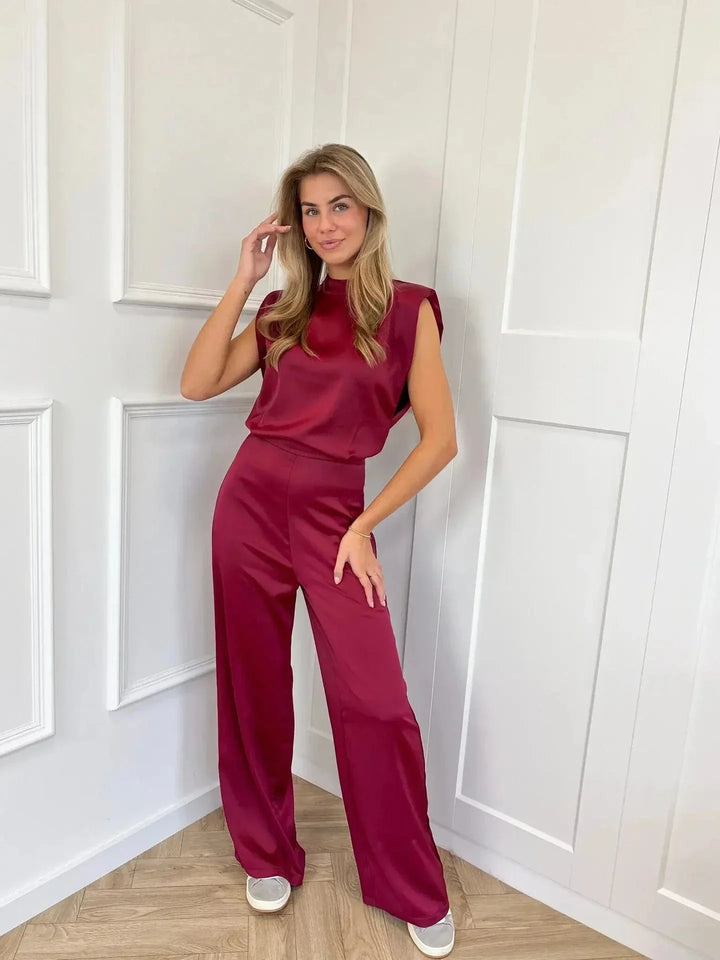 Women’s Backless Jumpsuit – Wide Leg Elegant Design