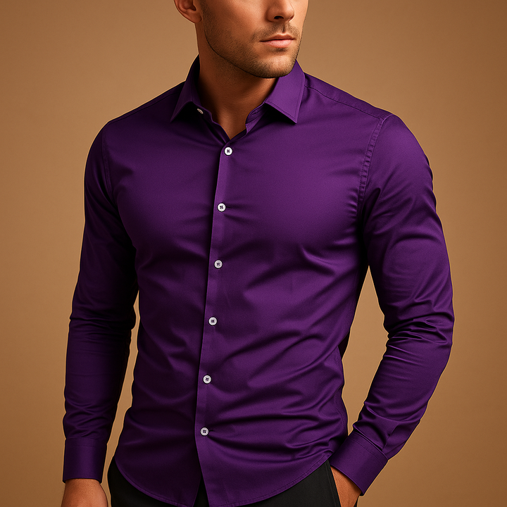 Men’s Slim Fit Shirt – Classic Casual Button-Up