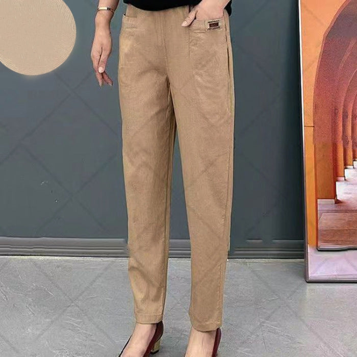Women’s Cotton Trousers – Stretch Fit for Everyday Comfort