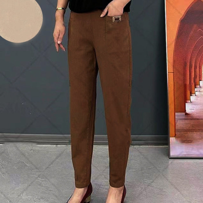 Women’s Cotton Trousers – Stretch Fit for Everyday Comfort