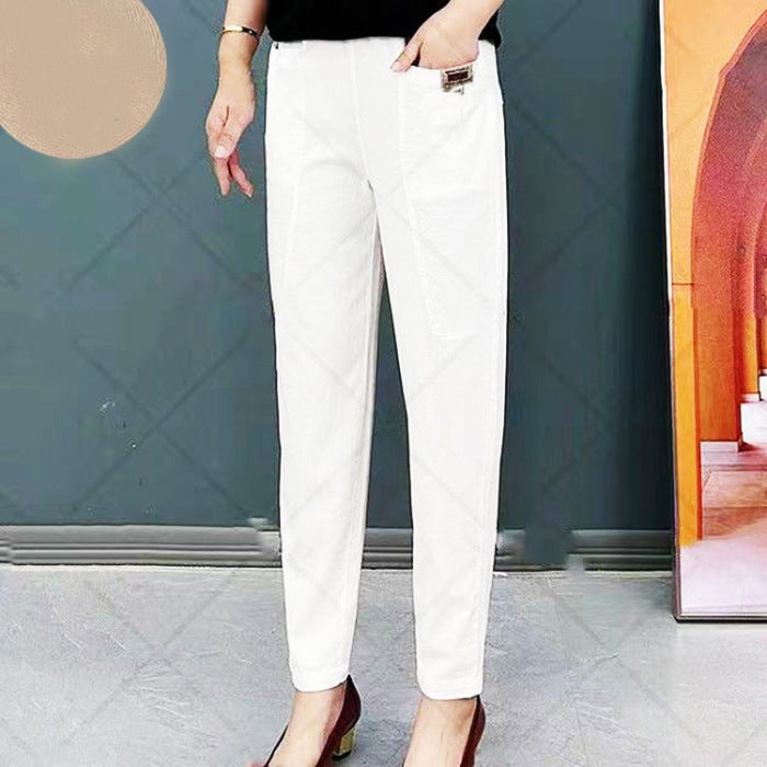 Women’s Cotton Trousers – Stretch Fit for Everyday Comfort