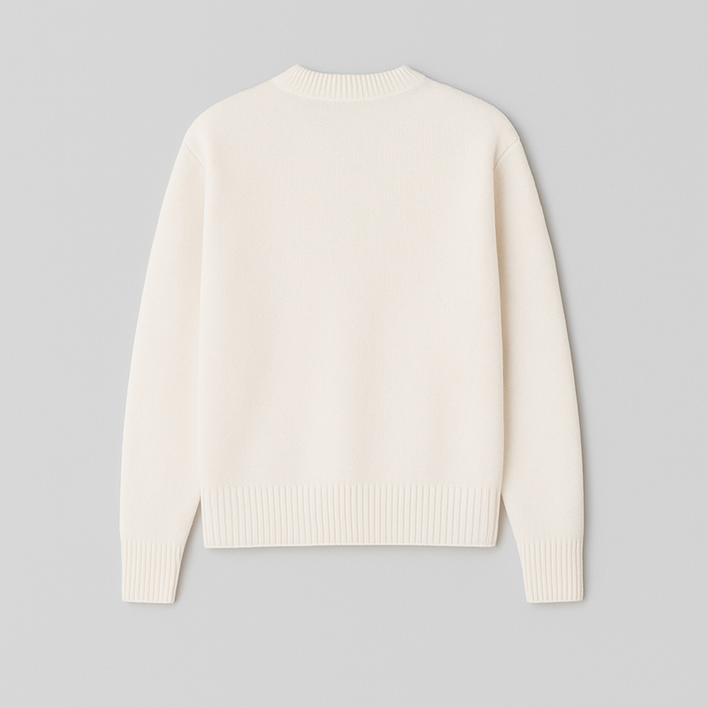 Women’s Graphic Knit Jumper – Oversized Fit with Heart Detail