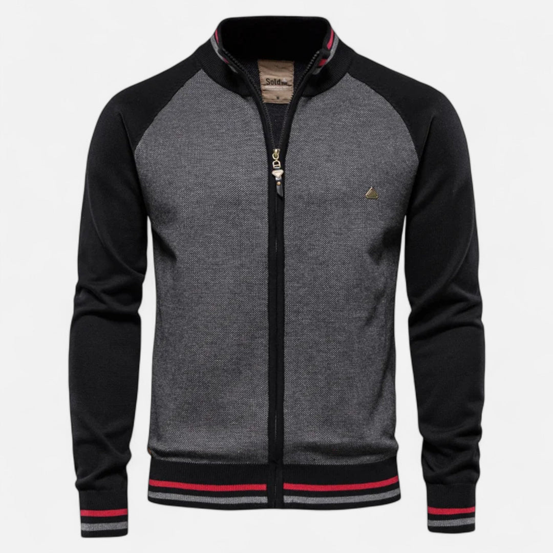Men’s Zipped Cotton Knit Sweater | Refined Comfort for Cooler Seasons